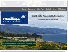 Tablet Screenshot of malibuappraisal.com